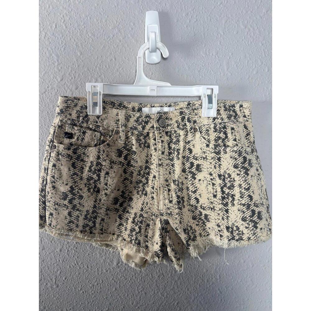 Kancan snake print denim shorts size M